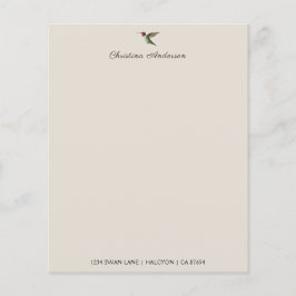 Aangepast papier voor Hummingbird Stationery