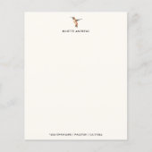 Aangepast papier voor Hummingbird Stationery (Voorkant)
