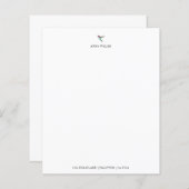 Aangepast papier voor Hummingbird Stationery (Voorkant / Achterkant)