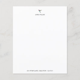 Aangepast papier voor Hummingbird Stationery