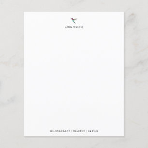 Aangepast papier voor Hummingbird Stationery