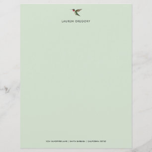 Aangepast papier voor Hummingbird Stationery
