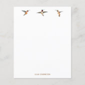 Aangepast papier voor Hummingbird Stationery (Voorkant)