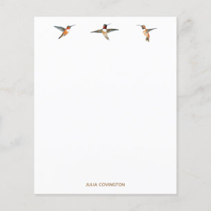 Aangepast papier voor Hummingbird Stationery