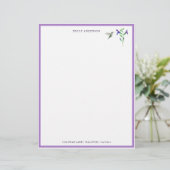 Aangepast papier voor Hummingbird Stationery (Staand voorkant)