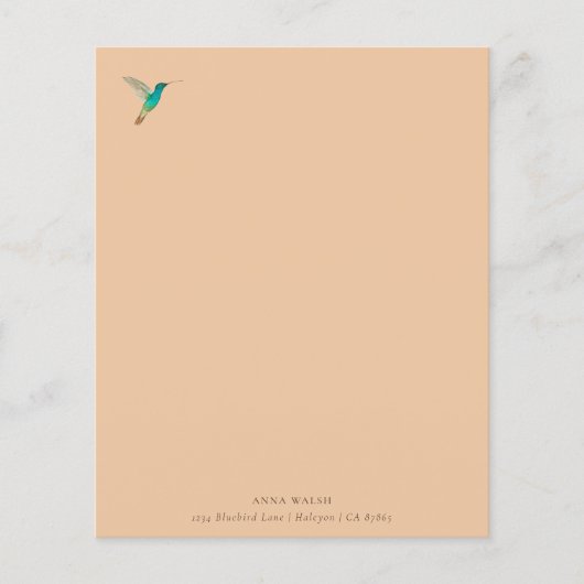 Aangepast papier voor Hummingbird Stationery (Voorkant)