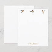 Aangepast papier voor Hummingbird Stationery (Voorkant / Achterkant)