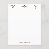 Aangepast papier voor Hummingbird Stationery (Voorkant)