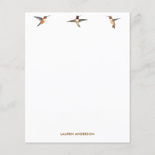 Aangepast papier voor Hummingbird Stationery
