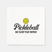Aangepast papier voor pickleball Birthday party Servet (Voorkant)