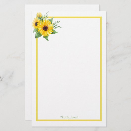 Aangepast papier voor zonnebloempitten (Voorkant / Achterkant)