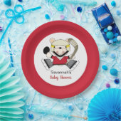 Aangepast papieren Bord poolhoekige Beer afspeelap (Feest)