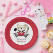 Aangepast papieren Bord poolhoekige Beer afspeelap (Feest)