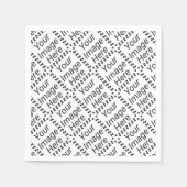 Aangepast Papieren servet - Standaard Wit (Tegels) (Voorkant)