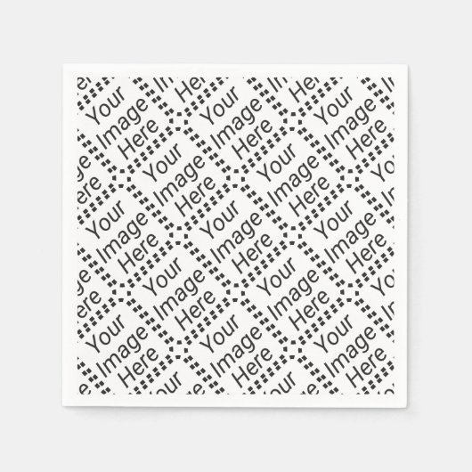 Aangepast Papieren servet - Standaard Wit (Tegels) (Voorkant)