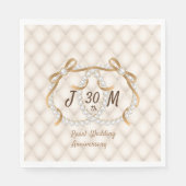 Aangepast parelbruinpapier voor Jubilea Servet (Voorkant)