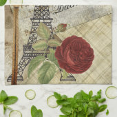 Aangepast -  Parijs - Bachelorette-Birthday Theedoek (Gevouwen)