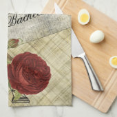 Aangepast -  Parijs - Bachelorette-Birthday Theedoek (Quarter Fold)