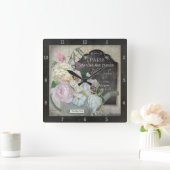 Aangepast parkbord voor  Chalkboard van Peony Vierkante Klok (Huis)