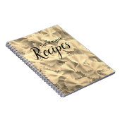 Aangepast pasta-fotorecept, spiraallaptop notitieboek (Rechterzijde)