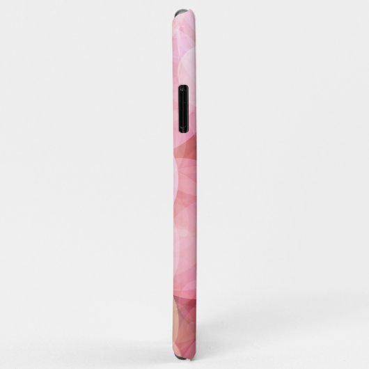 Aangepast pasta-Roos Blush roze bellenpatroon Case-Mate iPhone Case (Achterkant/rechts)