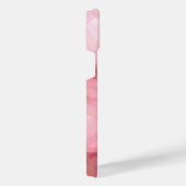 Aangepast pasta-Roos Blush roze bellenpatroon iPhone Hoesje (Rechterkant)