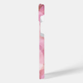 Aangepast pasta-Roos Blush roze bellenpatroon iPhone Hoesje (Linkerkant)