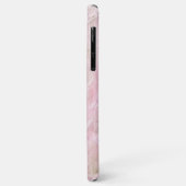 Aangepast pastel roze grijze marmer-patroon Case-Mate iPhone case (Achterkant/links)
