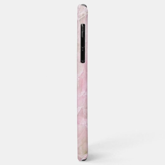 Aangepast pastel roze grijze marmer-patroon Case-Mate iPhone case (Achterkant/links)