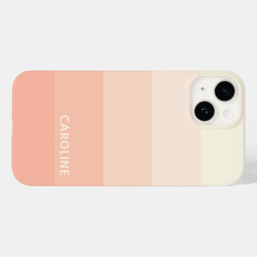 Aangepast pasteurpatroon voor Oranje strepen Case-Mate iPhone Case (Achterkant (horizontaal))