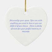 Aangepast patchwork Quilters keramisch Ornament (Achterkant)