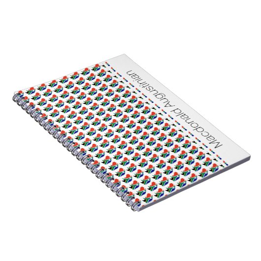 Aangepast patriotticum voor ZUID-AFRIKA Notitieboek (Rechterzijde)