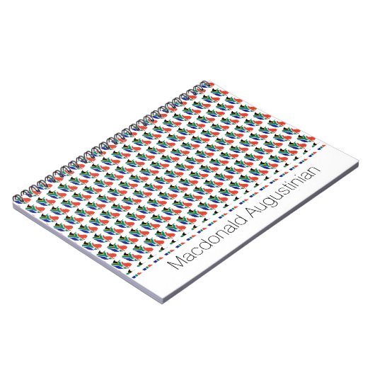 Aangepast patriotticum voor ZUID-AFRIKA Notitieboek (Linkerzijde)