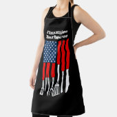 Aangepast patriottisch barbecue en Chef Schort (Insitu)