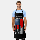 Aangepast patriottisch barbecue en Chef Schort (Gedragen)