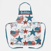 Aangepast patriottisch geloof, vrijheid en vrijhei schort (Voorkant)