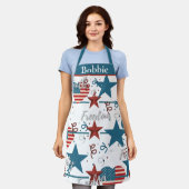 Aangepast patriottisch geloof, vrijheid en vrijhei schort (Gedragen)