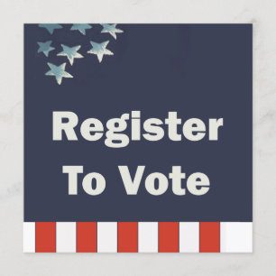 Aangepast patriottisch register om te stemmen kaart