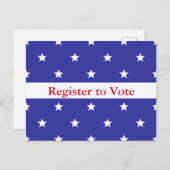 Aangepast patriottisch register om te stemmen na c briefkaart (Voorkant / Achterkant)