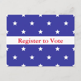 Aangepast patriottisch register om te stemmen na c briefkaart