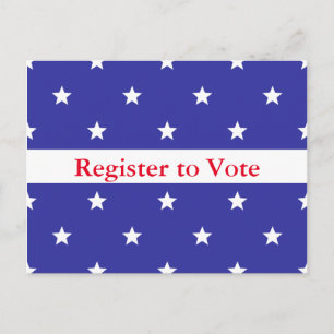 Aangepast patriottisch register om te stemmen na c briefkaart