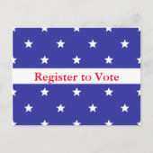 Aangepast patriottisch register om te stemmen na c briefkaart (Voorkant)