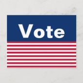 Aangepast Patriottisch rood-wit en blauw Briefkaar Briefkaart (Voorkant)