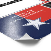 Aangepast patriottische fotocollage foto afdruk (Hoek)