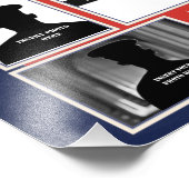 Aangepast patriottische fotocollage foto afdruk (Hoek)