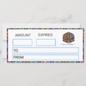 Aangepast patroon achtergrond logo Cadeaubon (Achterkant)