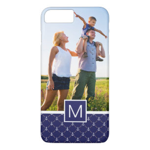 Aangepast patroon foto- en monogram-anker Case-Mate iPhone case