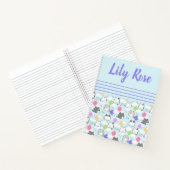 Aangepast Patroon Met Cute Katten Voor Kinderen Notitieboek (Binnen)