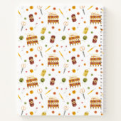 Aangepast patroon met gehaakte haken notitieboek (Achterkant)