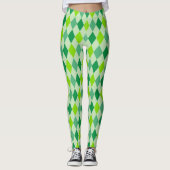 Aangepast patroon met hoge golflengte diamanten, g leggings (Voorkant)